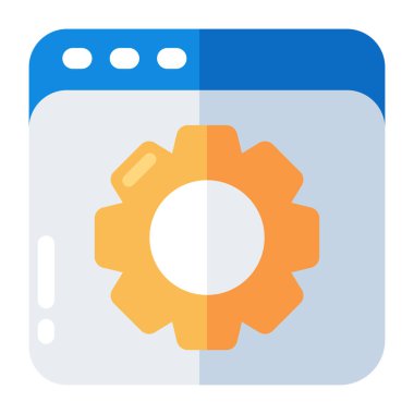 A unique design icon of web setting 