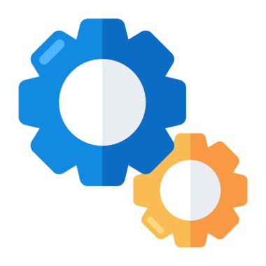 Ayarlamanın kavramsal düz tasarım simgesi 