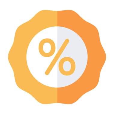 İndirim rozetinin son moda vektör tasarımı 