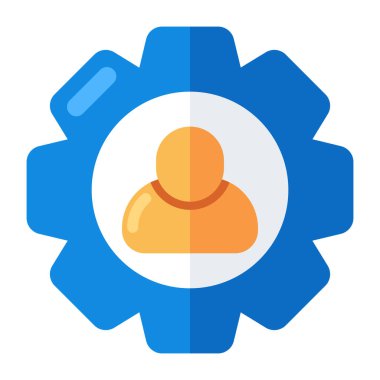 Kaynak yönetiminin modern tasarım simgesi 