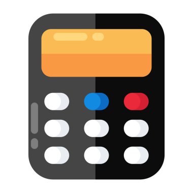 Hesap makinesi simgesinin modern biçim vektörü