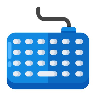 Bilgisayar klavyesinin düzenlenebilir tasarım simgesi 