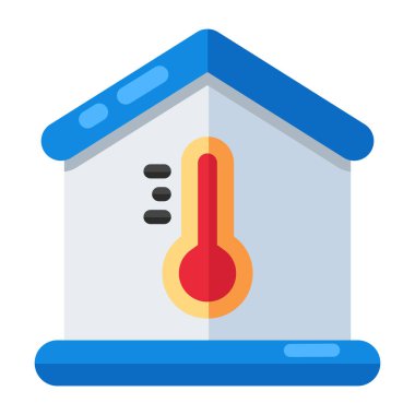 Ev sıcaklığının mükemmel tasarım simgesi 