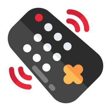 Kablosuz uzaktan kumandanın modern tasarım simgesi