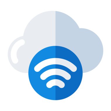 Perfect design icon of cloud wifi