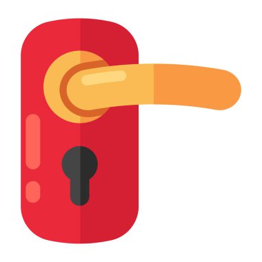 Kapı kilidinin eşsiz tasarım simgesi