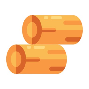 Unique design icon of wood logs