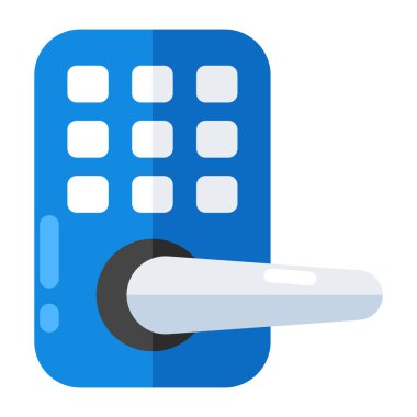 Kapı kilidinin eşsiz tasarım simgesi