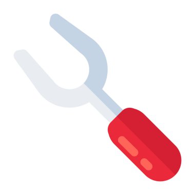 Barbekü çatalının simge tasarımı 