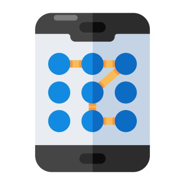 Modern design icon of pattern lock 