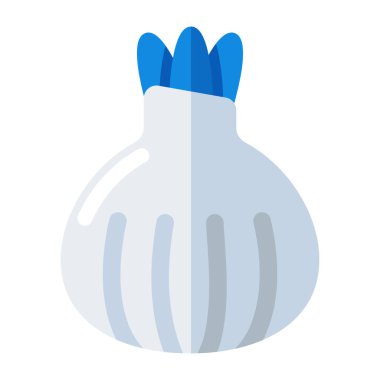 Modern sarımsak tasarımı simgesi