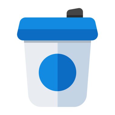 Düzenlenebilir bir paket içecek tasarımı simgesi 