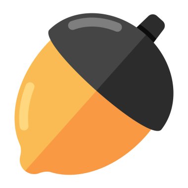 A beautiful design icon of acorn fruit 