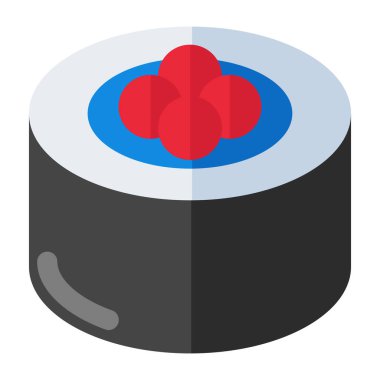 Suşinin yaratıcı tasarım simgesi, düz vektör 