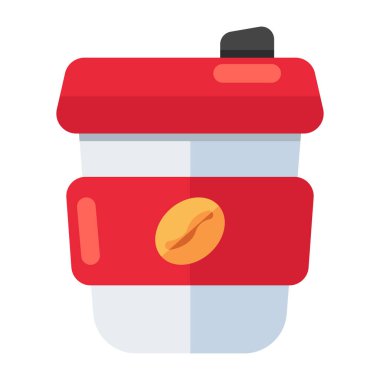 Kahve fincanının düzenlenebilir tasarım simgesi