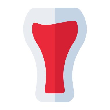 Meyve suyu bardağı simgesi, düzenlenebilir vektör