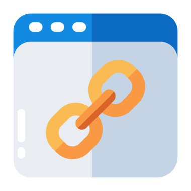 Bağlı web sitesinin simge tasarımı 