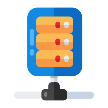 İndirme için kullanılabilir ağ sunucusunun simge tasarımı 