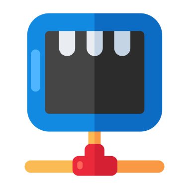 Ağ portunun mükemmel tasarım simgesi 