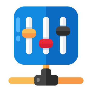 Ses eşitleyicisinin düzenlenebilir tasarım simgesi