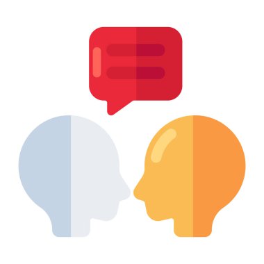 Sohbetin modern tasarım simgesi 