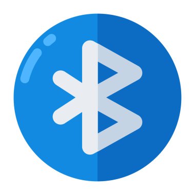 Modern tasarımda bluetooth işaret simgesi 