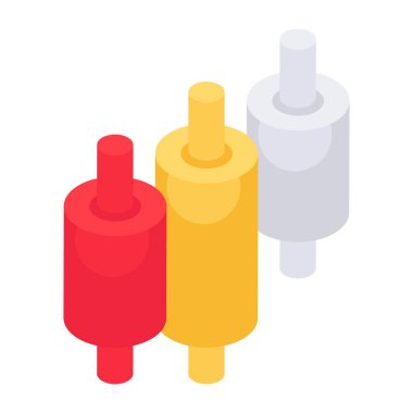 Candlestick grafiğinin düzenlenebilir tasarım simgesi 