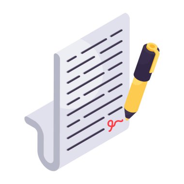 İçerik yazımının kavramsal izometrik tasarımı