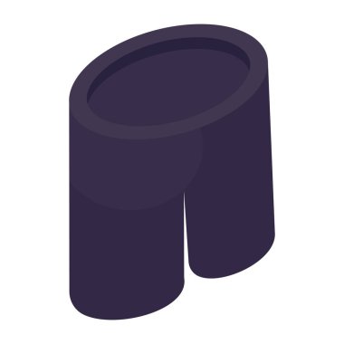 Erkek giyim Nicker, spor kıyafetlerinin izometrik tasarım simgesi