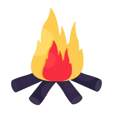 Perfect design icon of fireplace 