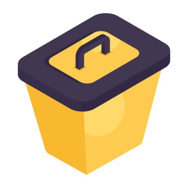 Çöp kutusunun vektör tasarımı