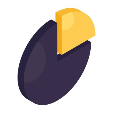 Isometric tasarım, pasta grafiğinin simgesi