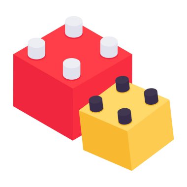 Yapı taşlarının modern tasarım simgesi 