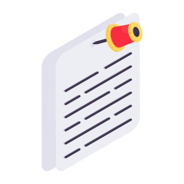 kırpılmış kağıt simgesi, düzenlenebilir vektör