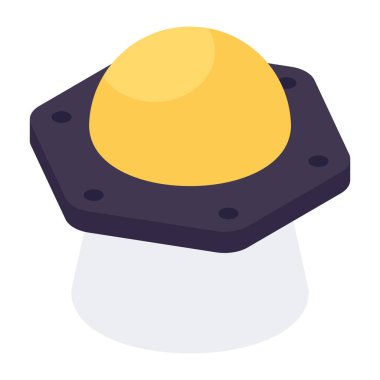 Uzay kapsülünün modaya uygun vektör tasarımı, UFO vektörü 