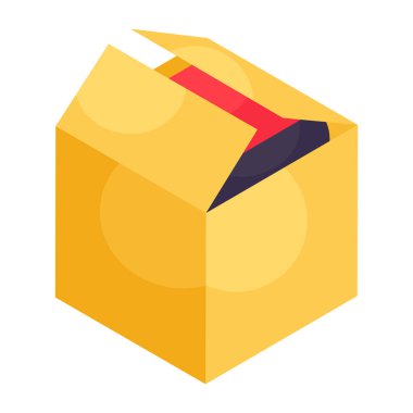 Düzenlenebilir karton tasarım simgesi 