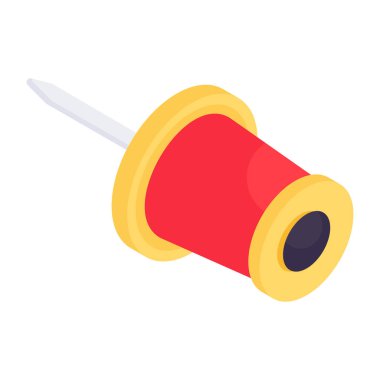 A perfect design icon of pushpin 