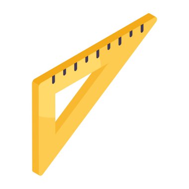 Dikdörtgen ölçeğin moda tasarım simgesi 