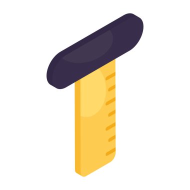 T ölçeğinin moda tasarım simgesi 