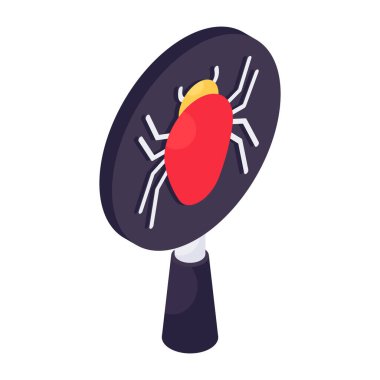      Büyüteç altında virüs, hata ayıklama