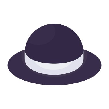 Eşsiz bir şapka tasarım ikonu, başlık aksesuarı 