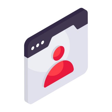 Web profilinin yaratıcı tasarım simgesi 