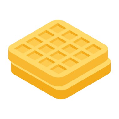 Waffle 'ın düzenlenebilir tasarım simgesi 