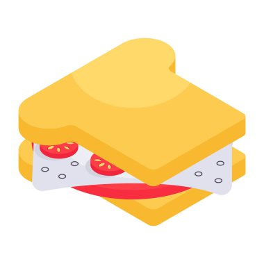 Sandviçin modern tasarım simgesi 