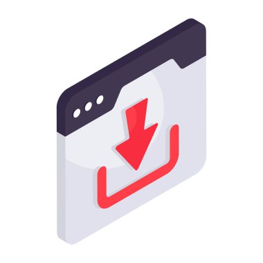 Web sitesi indirmenin yaratıcı tasarım simgesi 