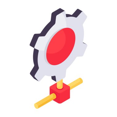 Ayarlamanın kavramsal izometrik tasarım simgesi 