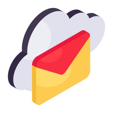 Premium download icon of cloud mail