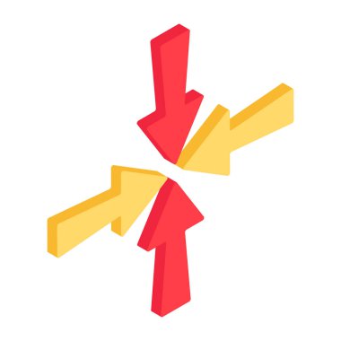 Eğilim biçiminde içe ok simgesi