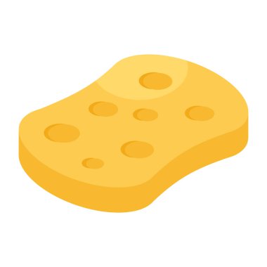 Mutfak süngerinin mükemmel tasarım simgesi 