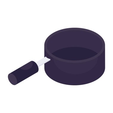 Renkli bir tencere tasarımı simgesi 